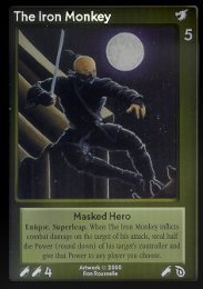 The Iron Monkey artwork &copy;2000 Ron Rousselle