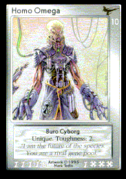 Homo Omega artwork &copy;1995 Mark Tedin